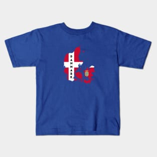 Denmark flag & map Kids T-Shirt